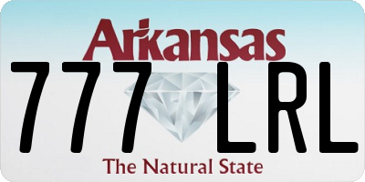 AR license plate 777LRL