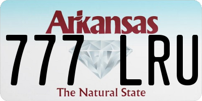 AR license plate 777LRU