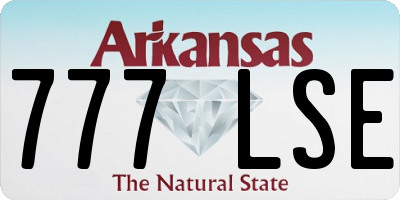 AR license plate 777LSE