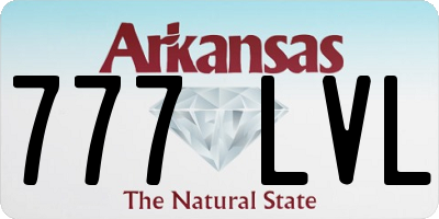 AR license plate 777LVL