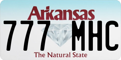 AR license plate 777MHC