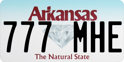 AR license plate 777MHE