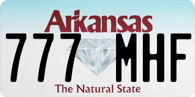 AR license plate 777MHF