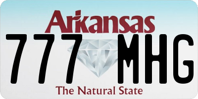 AR license plate 777MHG