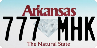 AR license plate 777MHK