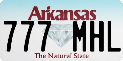 AR license plate 777MHL