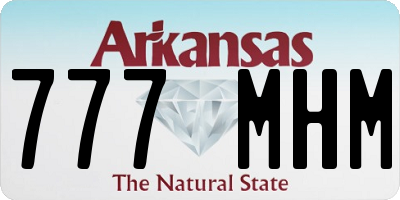 AR license plate 777MHM
