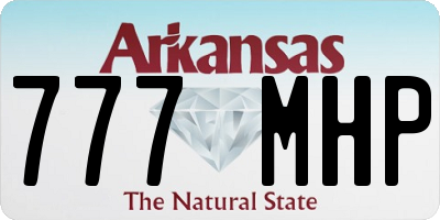 AR license plate 777MHP