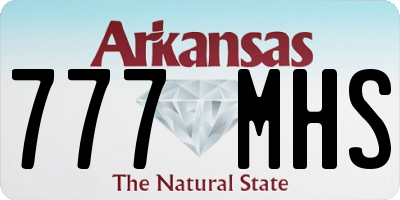 AR license plate 777MHS