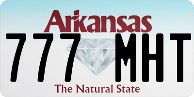 AR license plate 777MHT