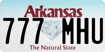AR license plate 777MHU