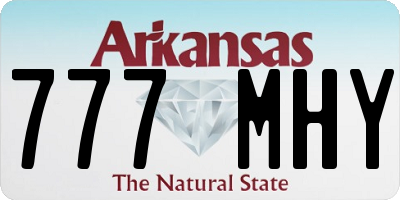 AR license plate 777MHY