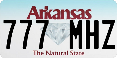 AR license plate 777MHZ