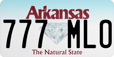 AR license plate 777MLO