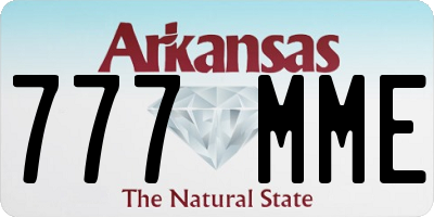 AR license plate 777MME