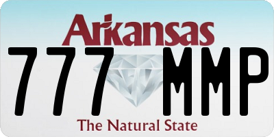AR license plate 777MMP