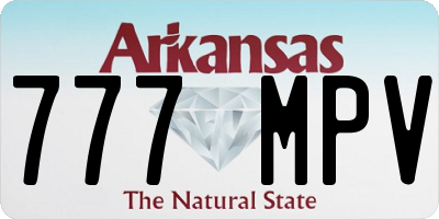 AR license plate 777MPV