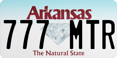 AR license plate 777MTR