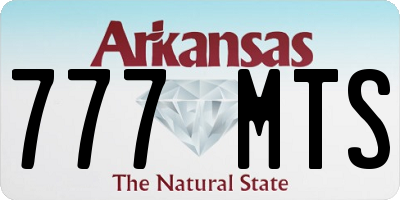 AR license plate 777MTS