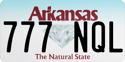 AR license plate 777NQL