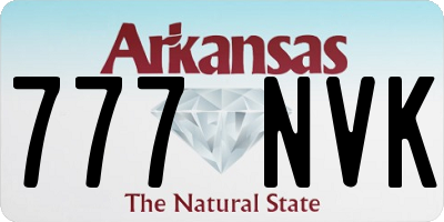 AR license plate 777NVK