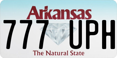 AR license plate 777UPH