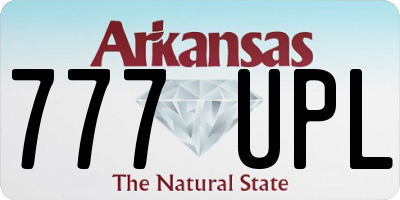 AR license plate 777UPL