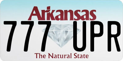 AR license plate 777UPR