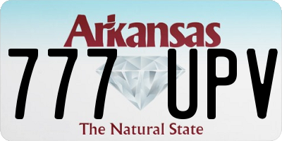 AR license plate 777UPV
