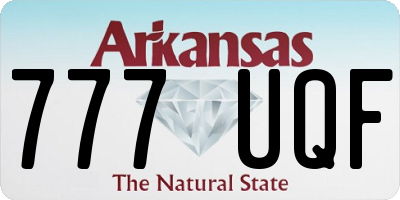 AR license plate 777UQF