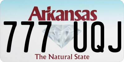 AR license plate 777UQJ