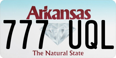 AR license plate 777UQL