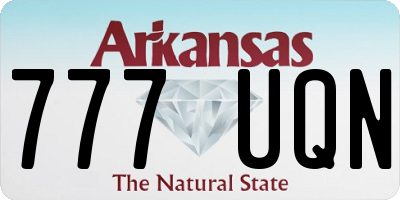 AR license plate 777UQN