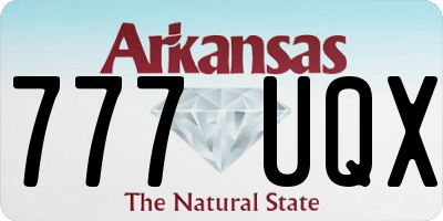 AR license plate 777UQX