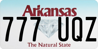 AR license plate 777UQZ