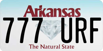 AR license plate 777URF