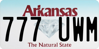 AR license plate 777UWM
