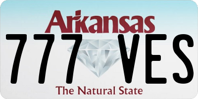 AR license plate 777VES