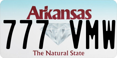 AR license plate 777VMW