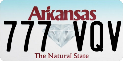 AR license plate 777VQV