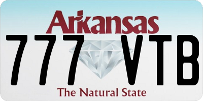 AR license plate 777VTB
