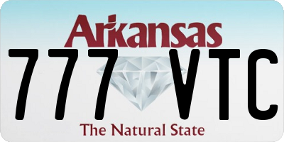 AR license plate 777VTC