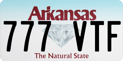 AR license plate 777VTF