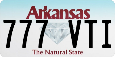 AR license plate 777VTI