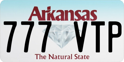 AR license plate 777VTP