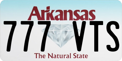 AR license plate 777VTS