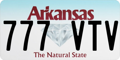 AR license plate 777VTV