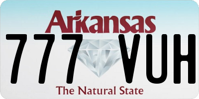 AR license plate 777VUH