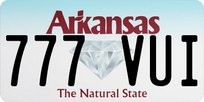 AR license plate 777VUI