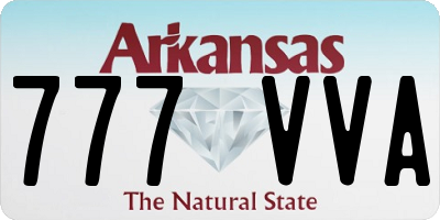 AR license plate 777VVA